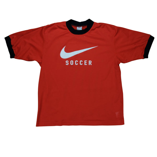 Nike, Shirts, Vintage 9s Nike Mesh Soccer Baseball Shirt Jersey With  Swoosh