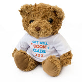 Get Well Soon Claire - Personalised Teddy Bear