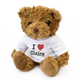 i love claire - personalised teddy bear