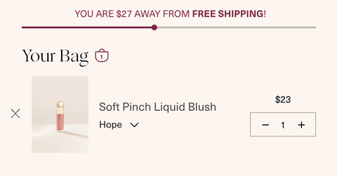 Emphasis on free shipping