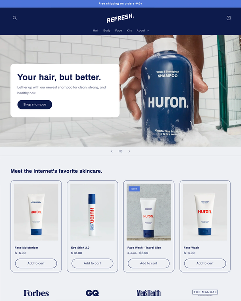 Refresh - Best Shopify Themes For Beauty And Cosmetics Stores
