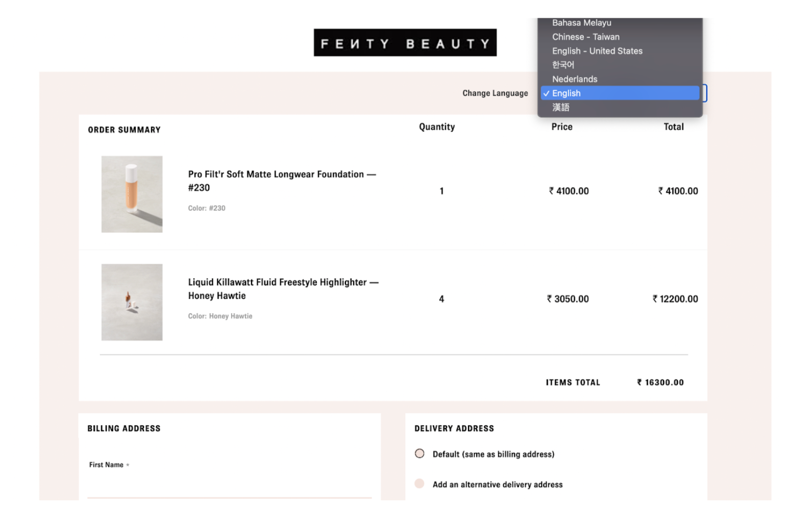 Wednesday Agency Projects - Fenty Beauty - Campaign and Website Design