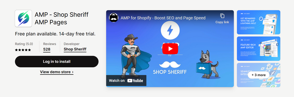 AMP ‑ Shop Sheriff AMP Pages