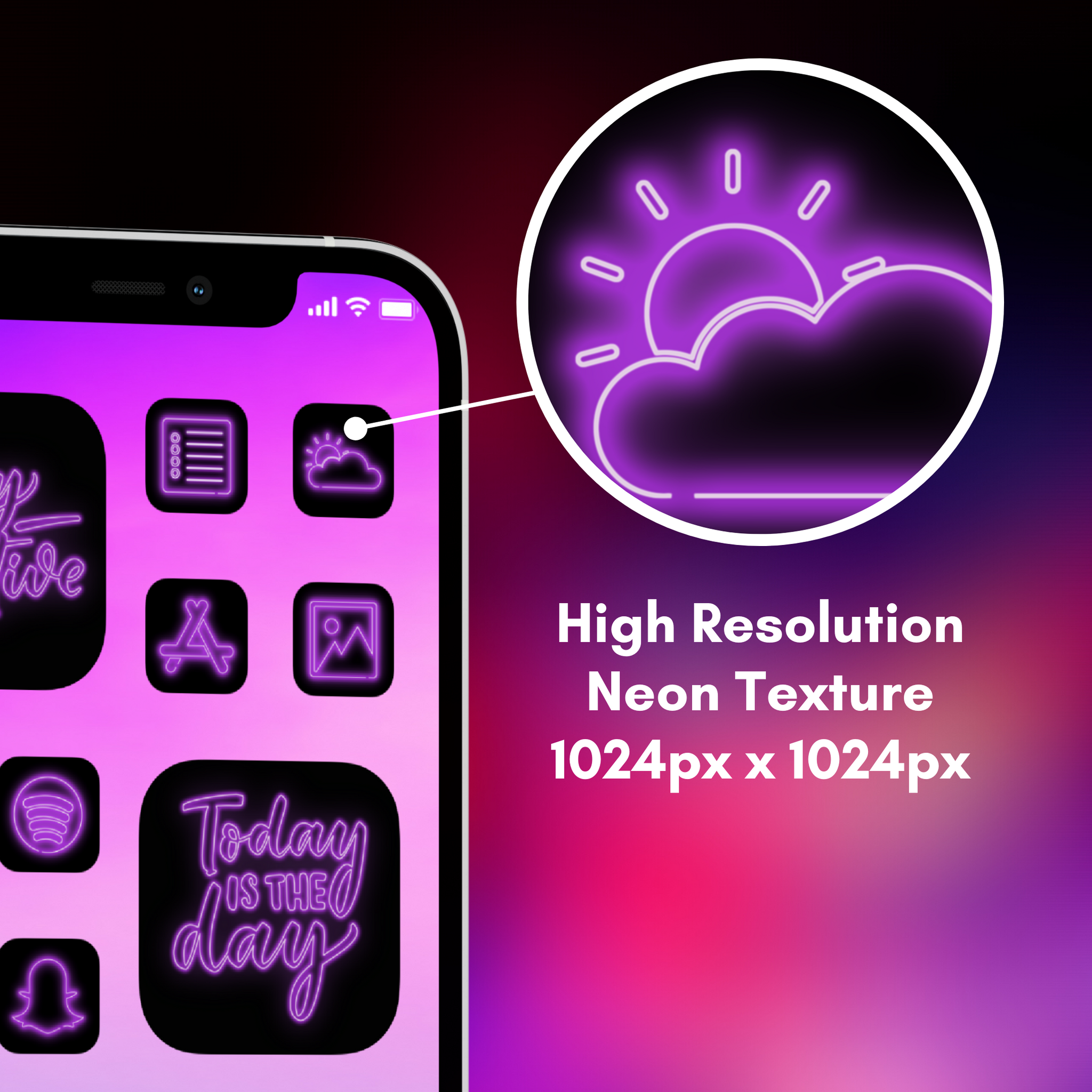 240 Neon Purple Icon Pack Ios 14 App Icons Social Media Icons Aesth Game Cb