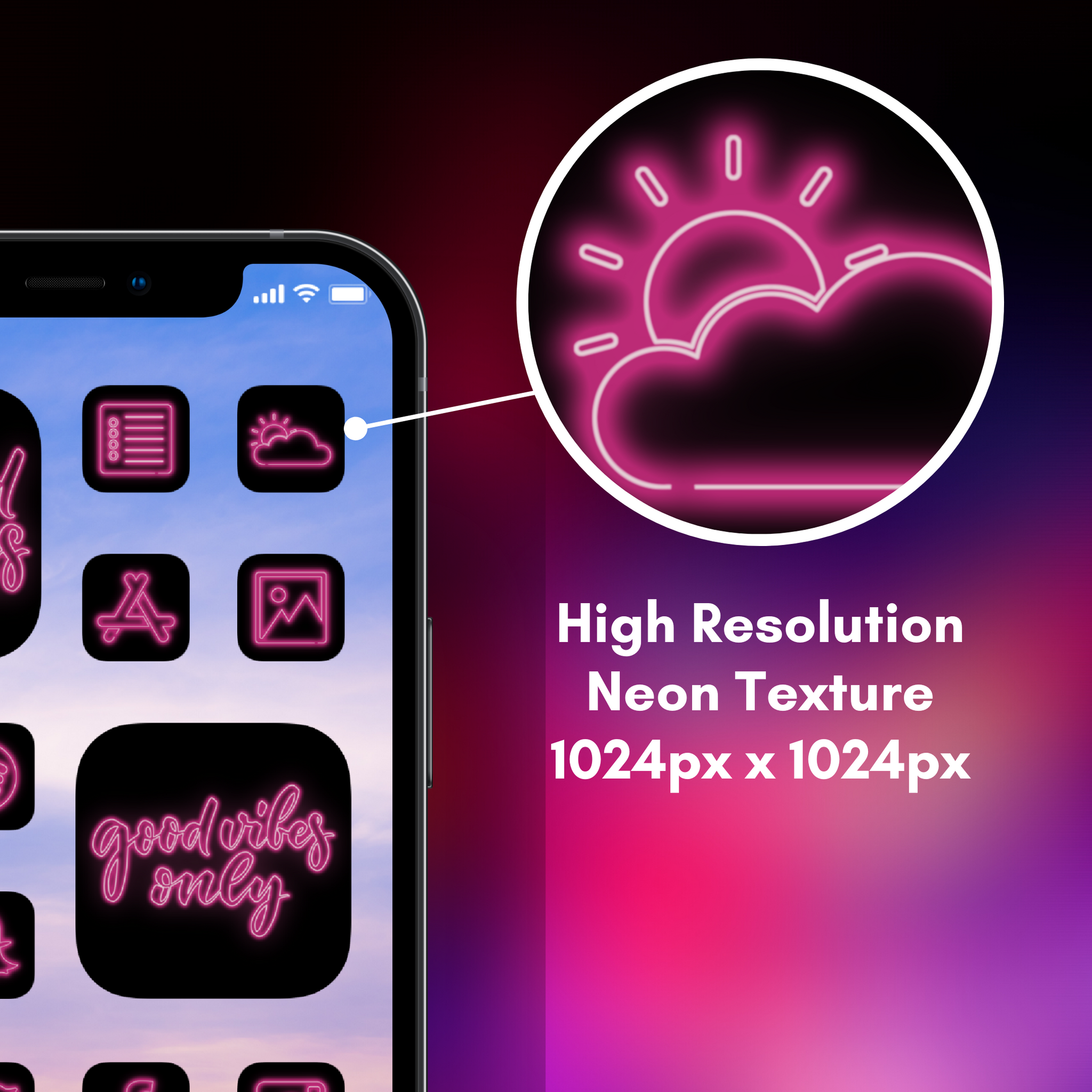 240 Neon Pink Icon Pack Ios 14 App Icons Social Media Icons Aesthet Game Cb