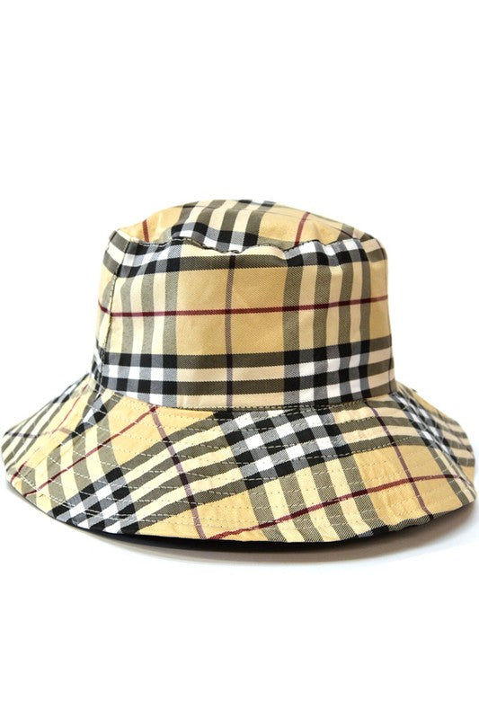 PLAID BUCKET HAT – After 12