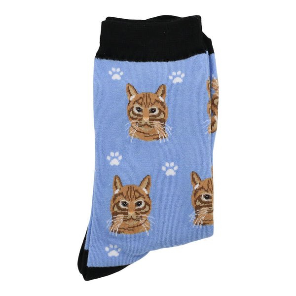 Orange Tabby Cat Lover Socks 0