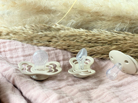 Range of silicone pacifiers
