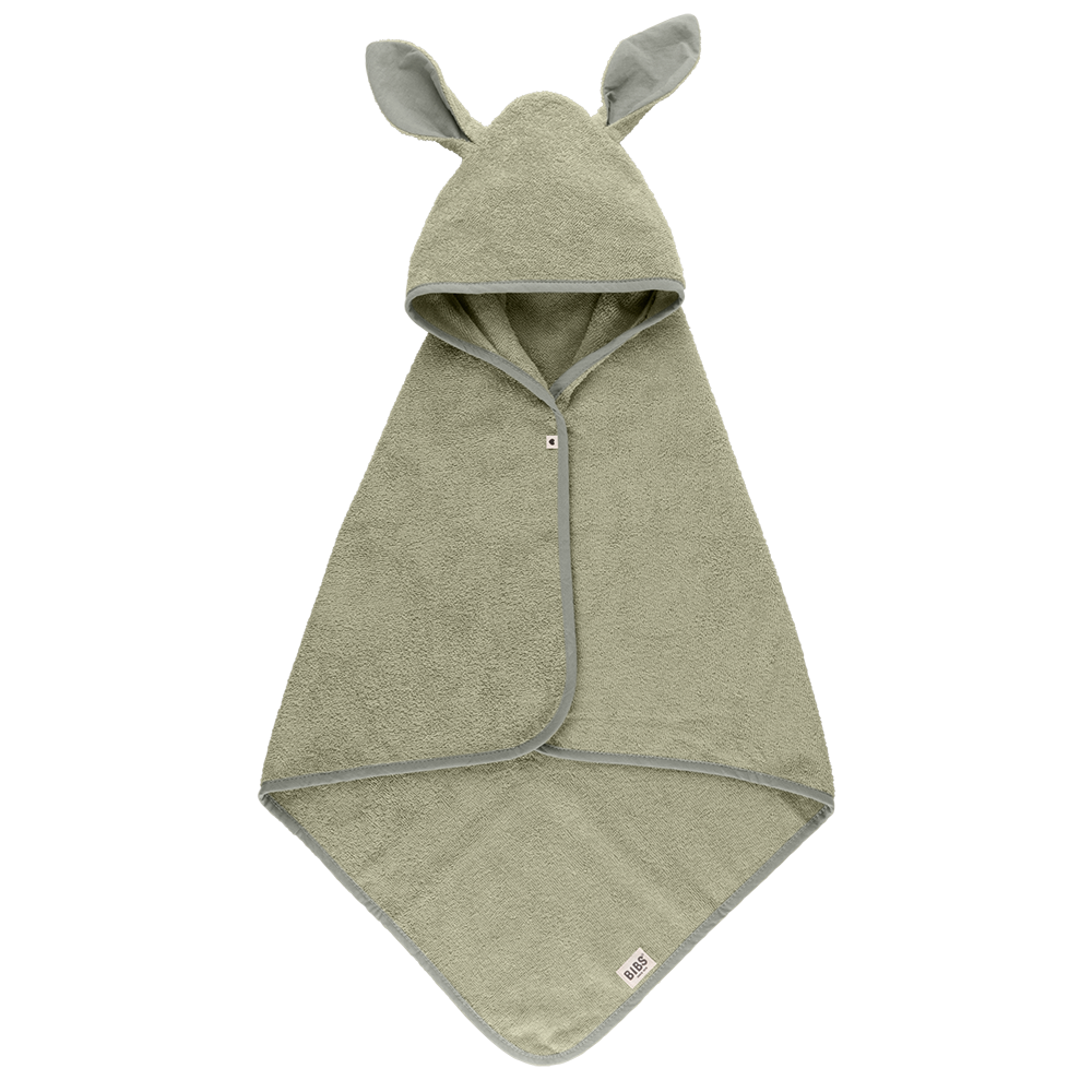 Kangaroo Hoodie Towel Baby – Sage