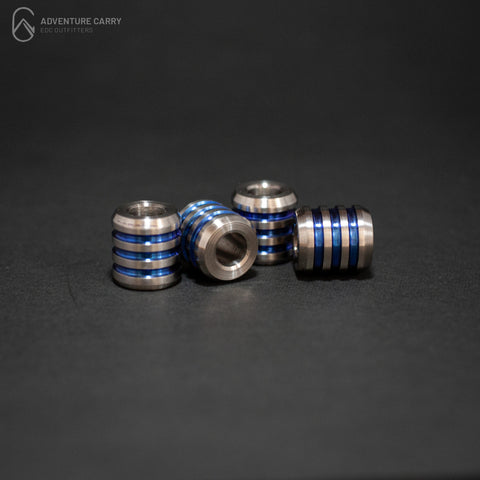 EDC Ti Lanyard Bead Blue Anodizing