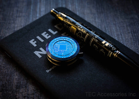 TEC Accesories Australia Tiny Mini Tape Measure Titanium Copper PC Board Geek Nerd Gift
