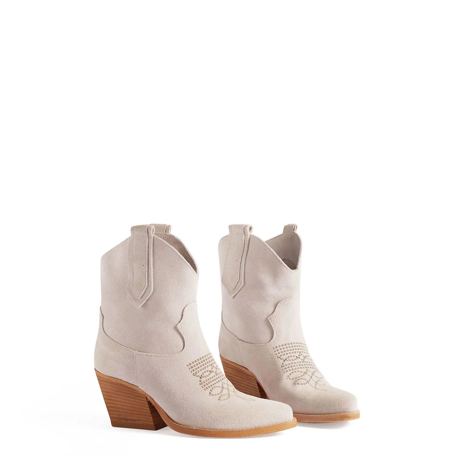 Texan boots in real leather white Made in Italy - Kalishoes – SHOES®
