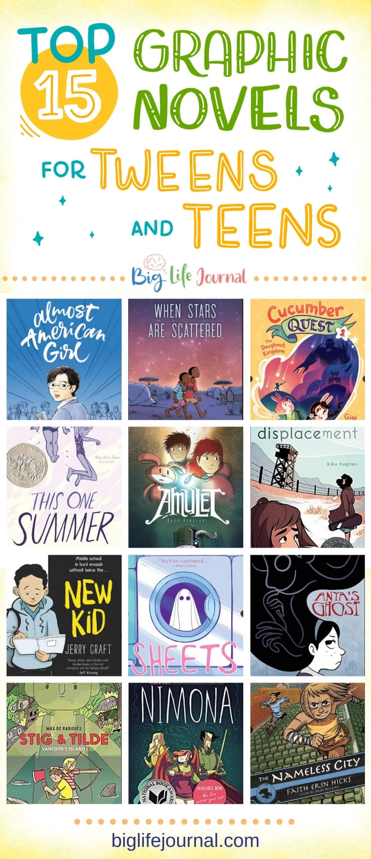 Top 15 Graphic Novels for Tweens and Teens 