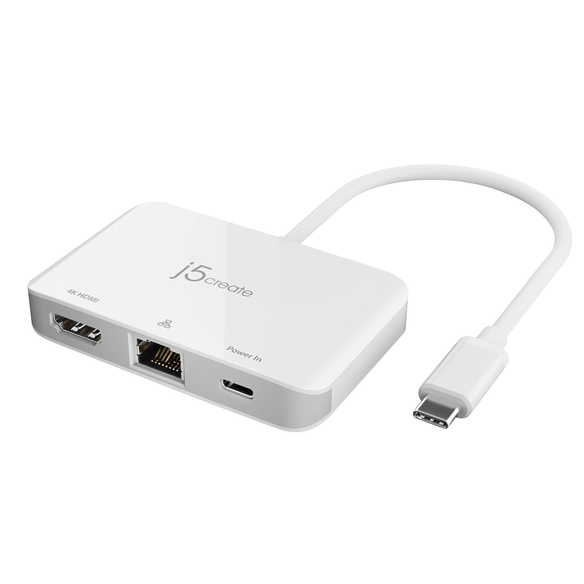 JCA351 USB-C® HDMI 網路充電三合一轉接器