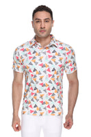 Trippy Triangles Mens Polo