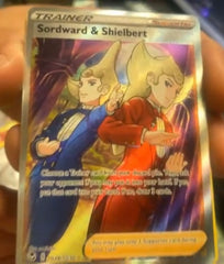 pokemon silver tempest trainer card sordward and sheilbert