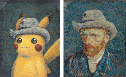 Pikachu and Van Gogh