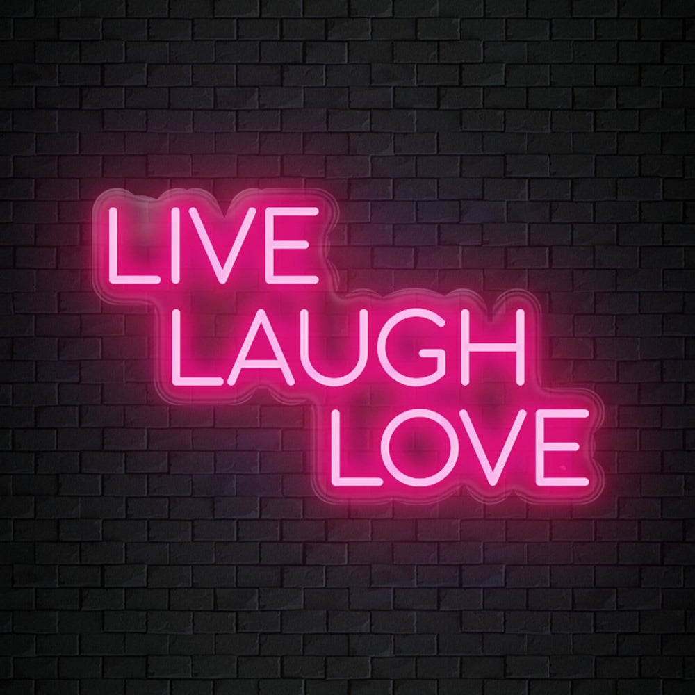 Live Laugh Love Led Neon Sign Schriftzug – Neoneverglow