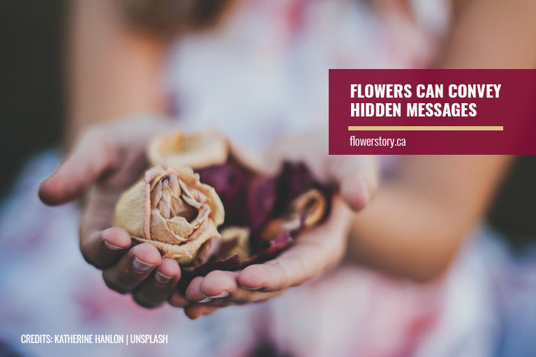 Flowers can convey hidden messages