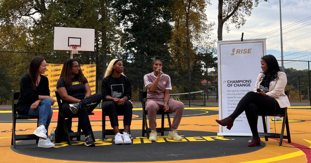 RISE Panel with Angel McCoughtry, Gwen Berry and Honey Stinger board members Mel Strong and Dr Candace Brown