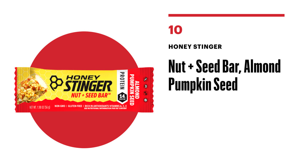 Honey Stinger's Nut + Seed Bar ranked in Men's Health