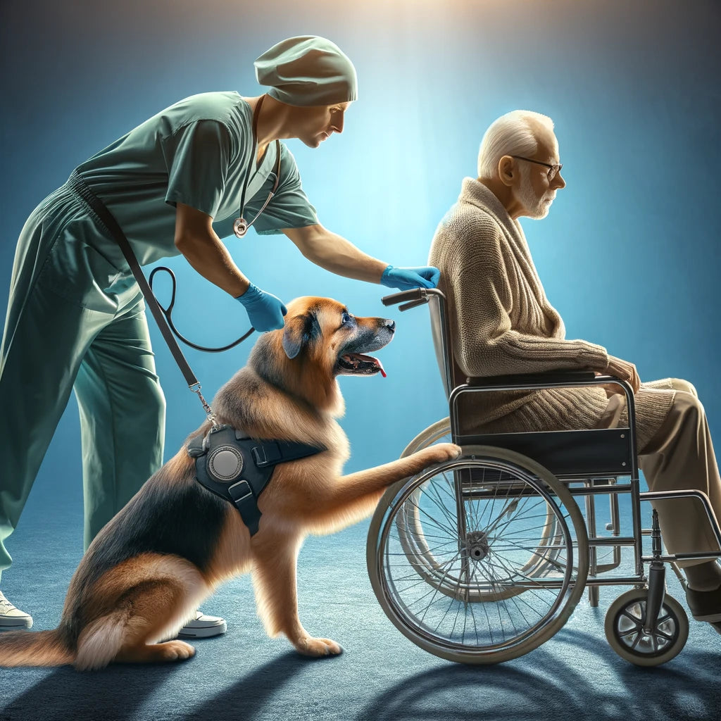 Dogs helping people with medical conditions