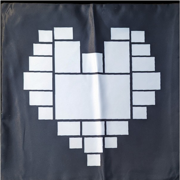 Heart Sublimation Blanket - 25 Panel - 40in x 60in – REAL BLANKS