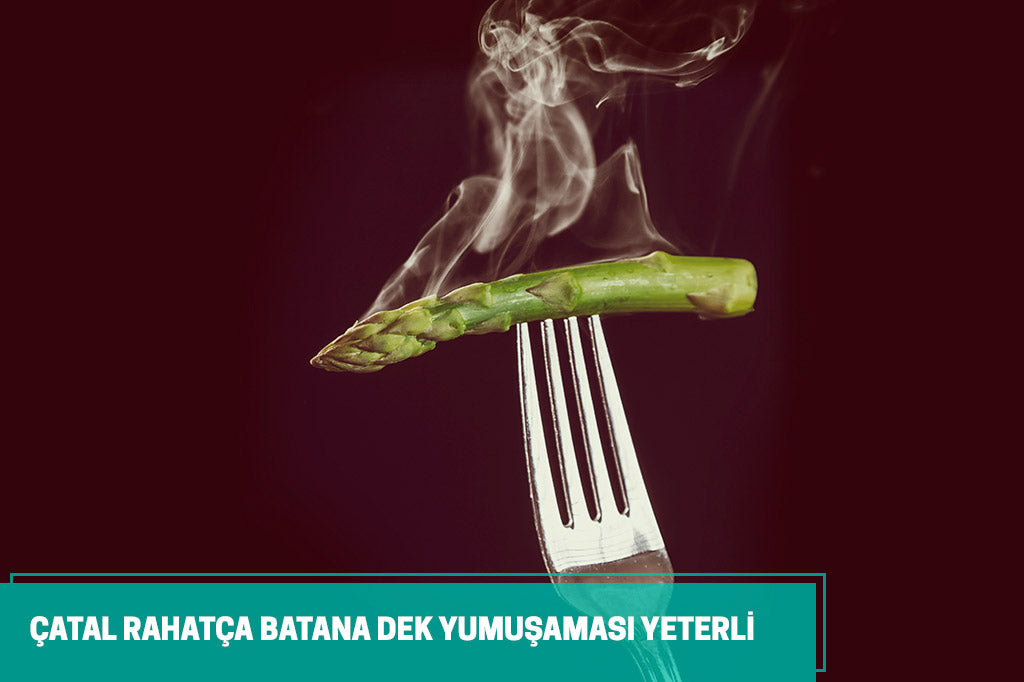 Çatal rahatça batana kadar yumuşaması yeterli