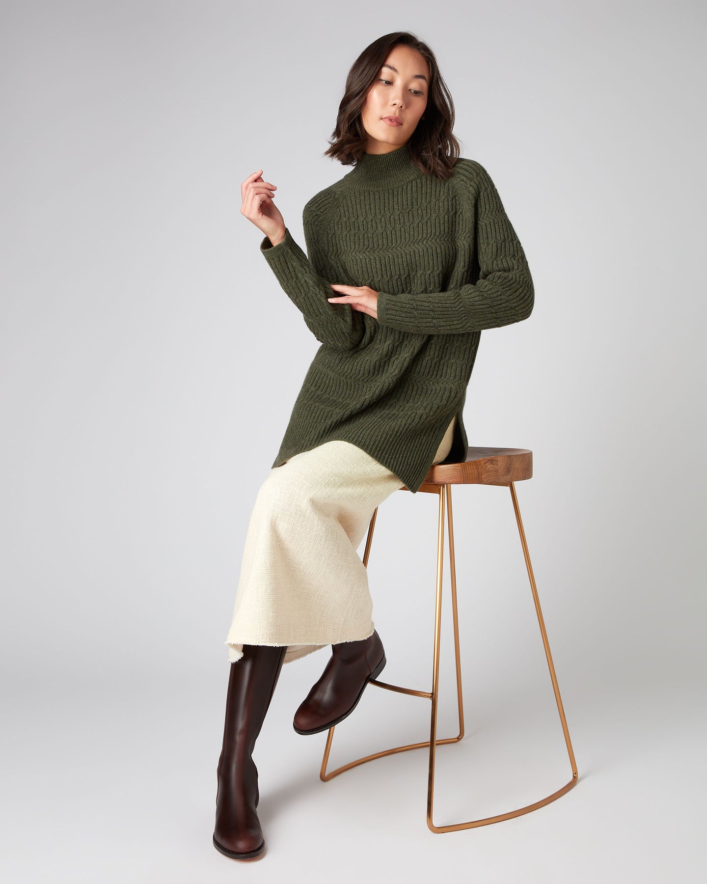 セール銀座 Amachi. Gradation Knit Green ニット/セーター mitshopping.it