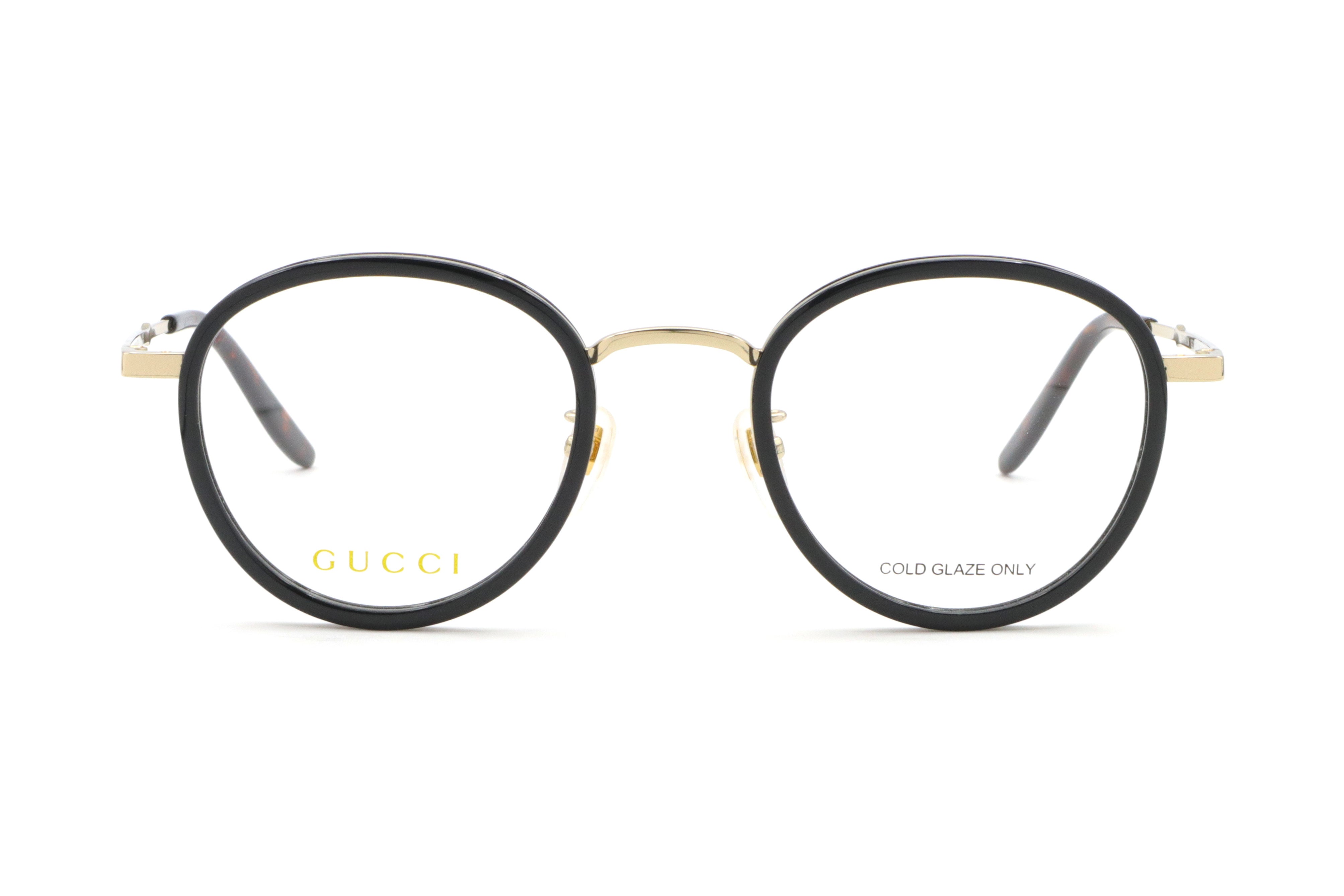 【鯖江製】GUCCI(グッチ) GG 1357OJ-001ブラック/ゴールド(48)