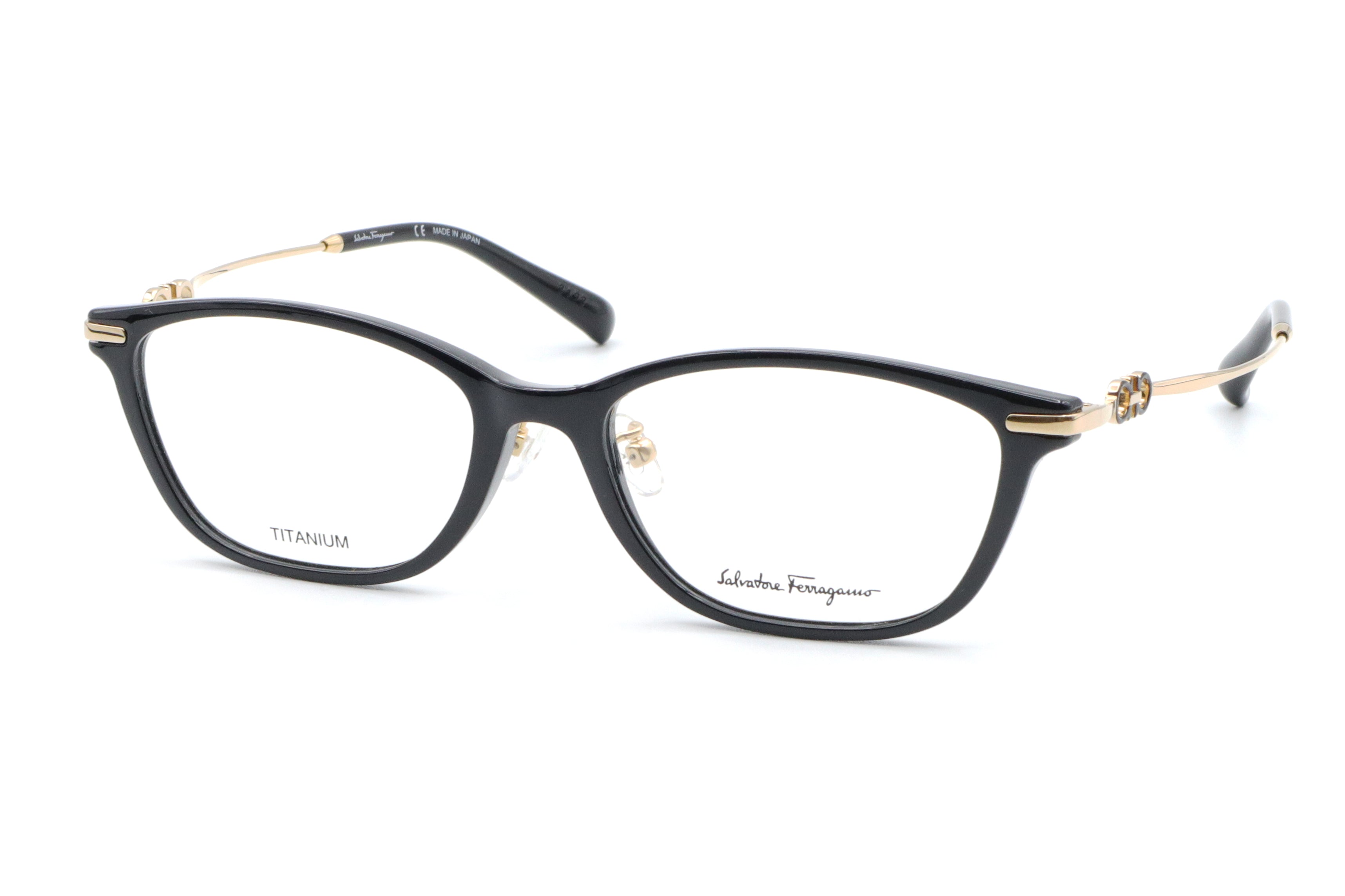 【鯖江製】Ferragamo(フェラガモ) SF 2900A-001ブラック(54)