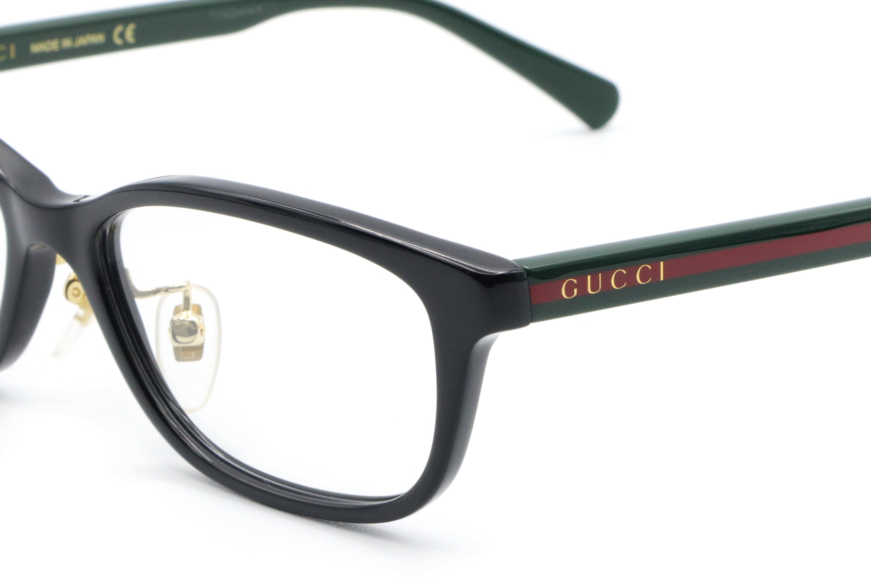 【鯖江製】GUCCI(グッチ) GG 0931OJ-001ブラック/グリーン(54)