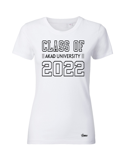 T-Shirt Damen Weiß AKAD Class of 2022