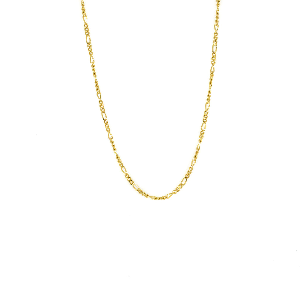 Cadena de oro para mujer 18k diseño 3x1 con seguro cajón doble - Anillos de oro - Cadenas de oro - Pulseras de oro - Aros de oro – inticash.com