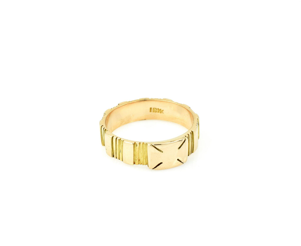 Anillos de Titanium Chapado En Oro 14k Sortijas Para Hombre Joyeria Fina  Anel