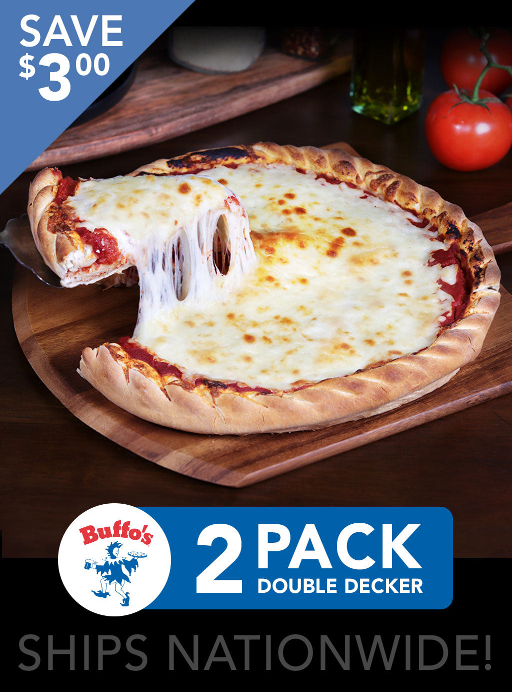 double decker pizza