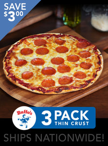 2-Pack Thin Crust Pizza – Buffos Restaurant