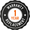 1 Year Replacement Warranty