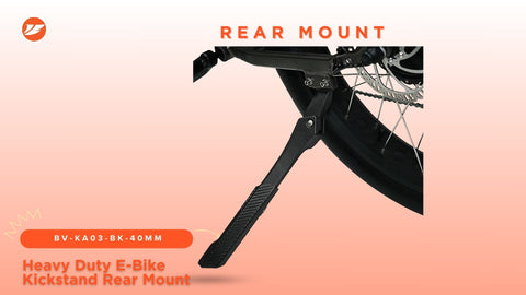 Heavy Duty E-Bike Kickstand Rear Mount - Stand 24" - 29"