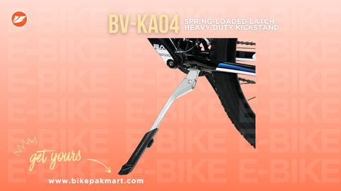 Spring-Loaded Latch Heavy Duty Kickstand for Bikes 24" - 29"