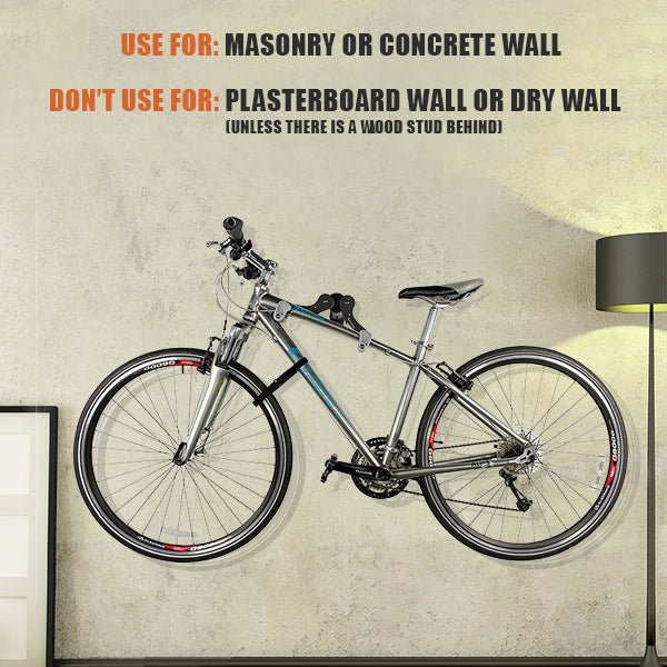 ibera adjustable bicycle wall hanger