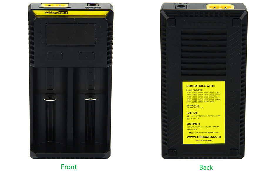 Nitecore Intellicharger New I2 Li-ion / NiMH Battery 2-slot Charger