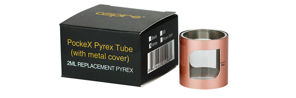 Aspire PockeX 2ml Pyrex Tube With Metal Cover