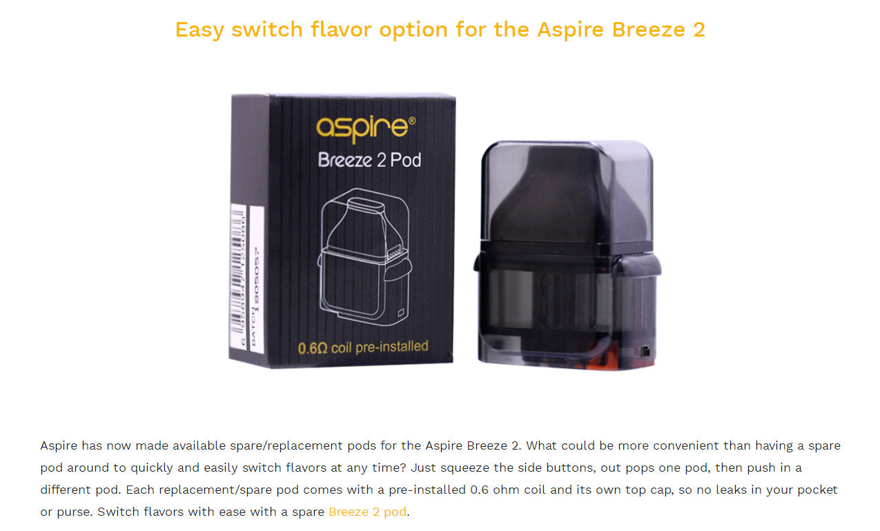 Aspire Breeze 2 Pod Cartridge