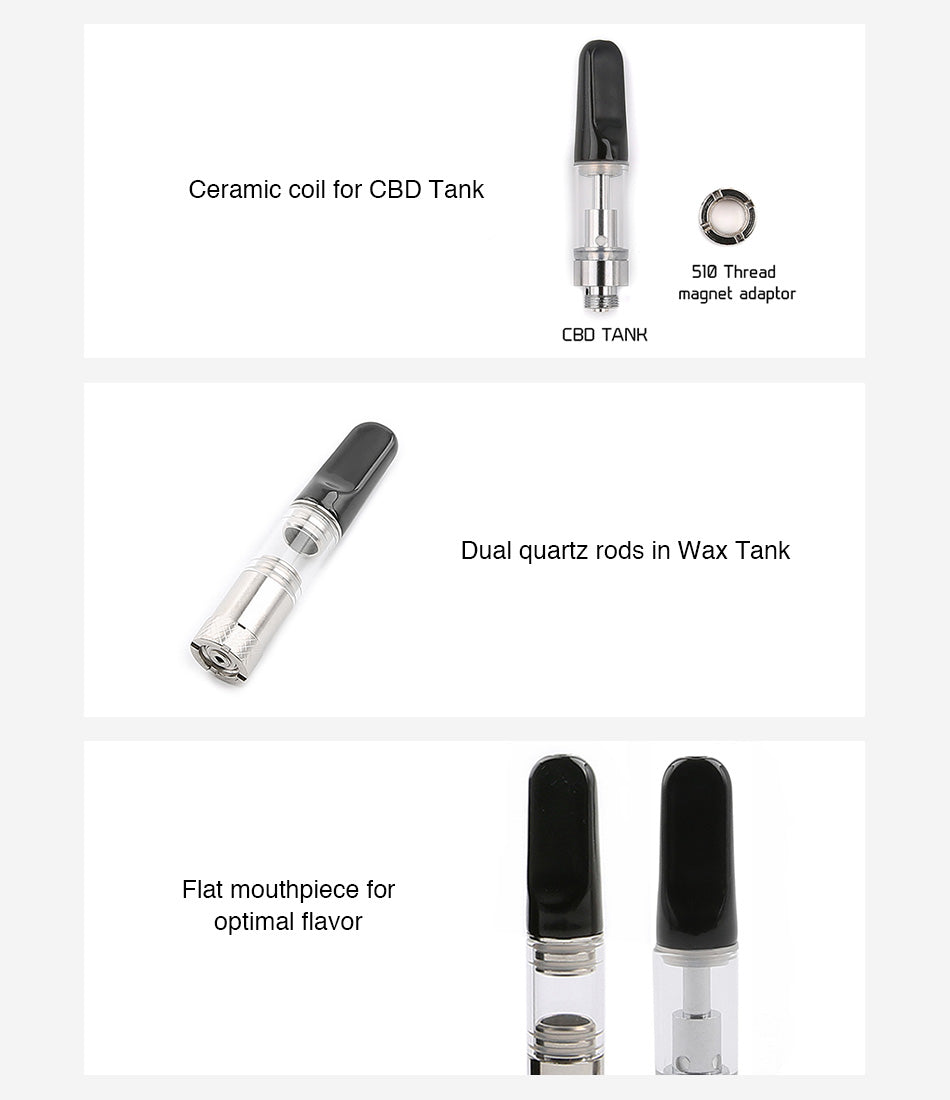 Tesla Mini DUO CBD/Wax Tank 0.5ml