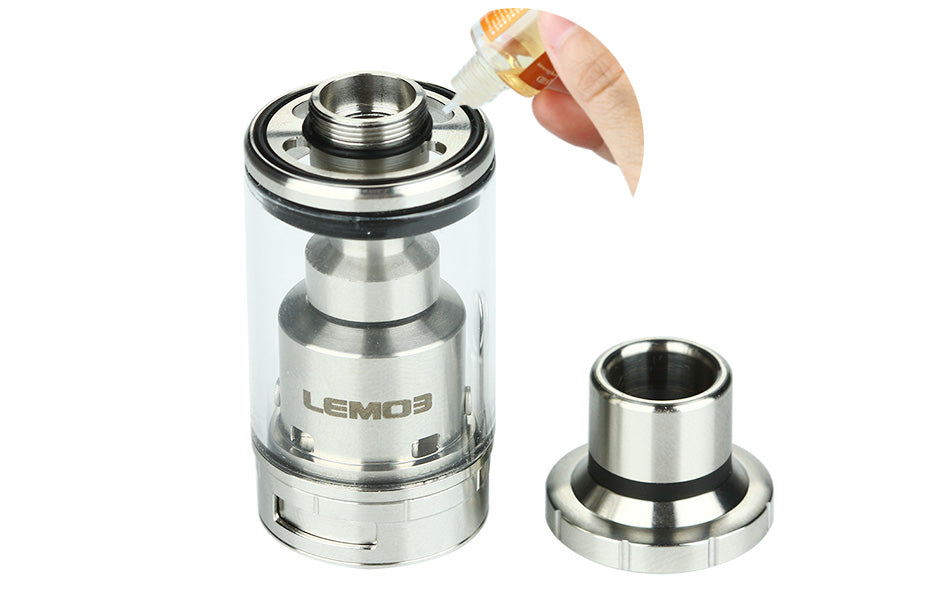 Eleaf Lemo 3 Atomizer With RTA Base - 4ml, Silver