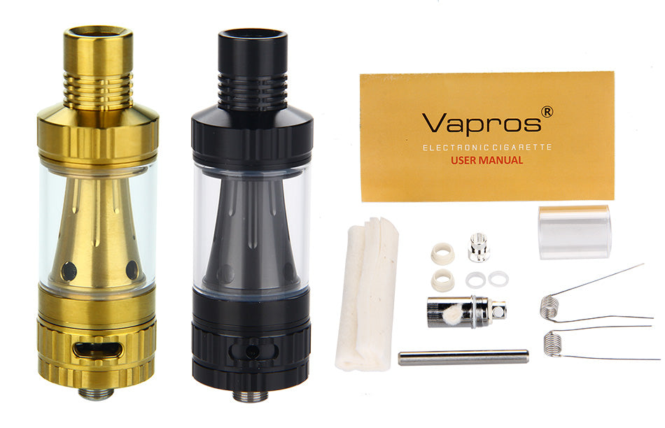 Vision Vapros KinTa Tank Atomizer - 3ml, Black & Gold