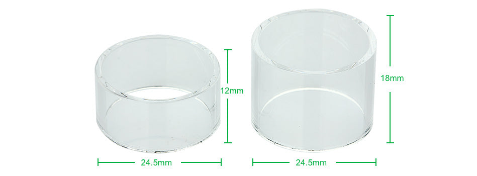 2pcs SMOK Micro TFV4 Plus Replacement Glass Tube Set