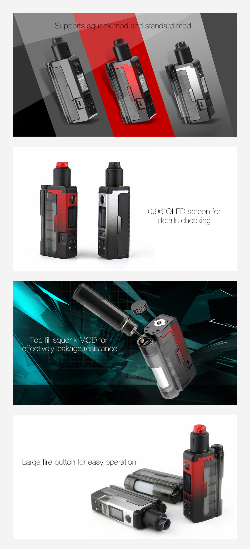 Dovpo Topside Lite 90W Squonk TC Kit with Variant RDA