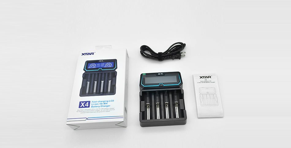 Xtar X4 4-slot Quick Charger with LCD Screen